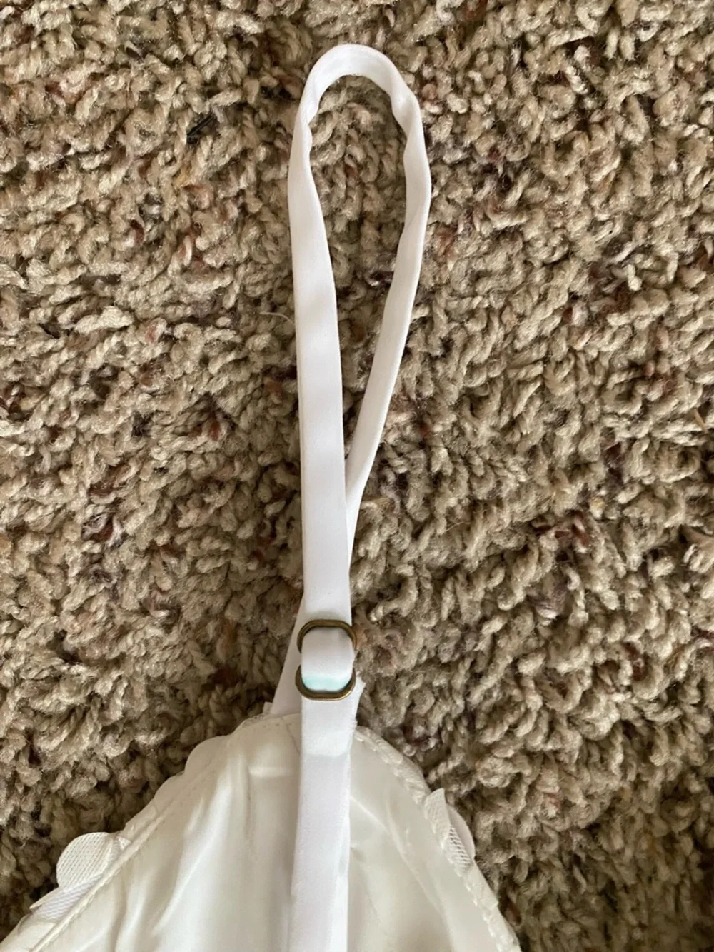 House of CB London White Floral Appliqué Spaghetti Strap Dress - Picture 6 of 6